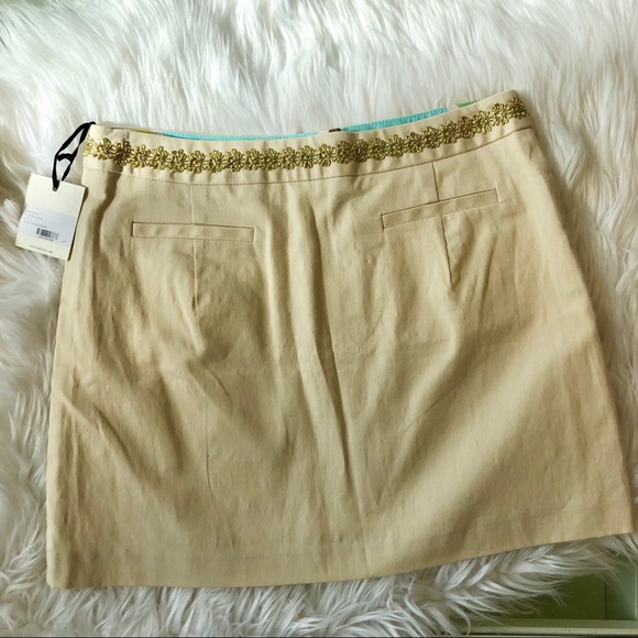 Milly Mini Skirt with Gold Appliqué - Picture 3 of 5